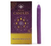 Ancient Wisdom Lot de 10 bougies violettes - Transformation - Bougies magiques envoûtées