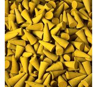 Ancient Wisdom Lot de 100 cônes d'encens indiens - Différents parfums - Différentes tailles (citronnelle)