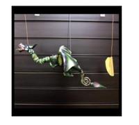 Ancient Wisdom LRG Green Coconut Dragon Mobile 50cm