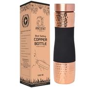ANCIENTIMPEX Bouteille d'eau en cuivre pur à large goulot, capacité de 1 000 ml pour les bienfaits de l'Ayurveda pour la santé de l'Ayurveda (cerise foncée)