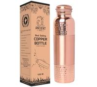 ANCIENTIMPEX Bouteille d'eau potable en cuivre pur de style moyen uni, capacité de 1000 ml pour des bienfaits ayurvédiques pour la santé