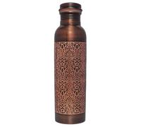ANCIENTIMPEX Bouteille en cuivre de qualité supérieure, finition rétro, capacité de 950 ml pour des bienfaits ayurvédiques pour la santé