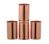 AncientImpex Lot de 4 gobelets en cuivre pur (99,74 %), Tasse en cuivre de voyage pour servir de l'eau, pour les bienfaits de la santé ayurvédique (30 ml de liquide américain)