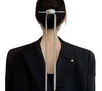 Ancientry - Longue queue de cheval de mariée - Bijoux de cheveux pour femme - Pince à cheveux de mariage pour robe de soirée - Organisateur pour filles