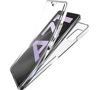 Ancile® Coque pour Samsung Galaxy A71 étui 360° Transparente Protection intégrale en Silicone TPU Antichoc protège écran
