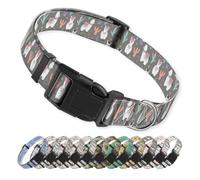 ANCKSADJ Collier pour chien avec boucle à dégagement rapide, joli collier en néoprène pour chiens de taille moyenne et grande taille, collier réglable, doux, durable et réglable, alpaga mignon, taille