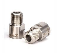 ANCLLO 1 paire d'extension de pédale de vélo en acier au chrome-molybdène entretoise de pédale étendue pour pédales filetées 9/16 pouces vélo SPD MT VTT BMX route rue vélo, étendu 16mm/ 0.63in