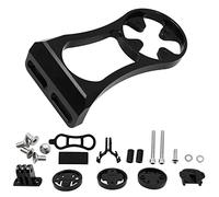 ANCLLO 1 Set Support d'ordinateur de vélo sur Le Support d'extension de vélo de Route Avant Support de lumière de Montage d'ordinateur pour Garmin Edge/Bryton Rider/CatEye/Gopro-Noir