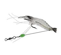 ANCLLO 10 pièces Ensemble d'appâts de crevettes leurres de pêche aux crevettes en Plastique leurres de pêche Lumineux Doux avec des Accessoires de pêche à Crochet Pointu