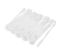 ANCLLO 10 Pièces Mini Pinces à Buffet en Plastique, Petites Pinces à Buffet Ensemble Pinces de Cuisine Transparentes pour Buffets Apéritifs Desserts (6,3 Pouces)