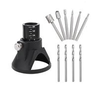 ANCLLO 11 Ensemble Kit de Fixation de Guide Multi-Outils Rotatif routeur Foret Kit de Fixation de Guide Multi-Outils Rotatif