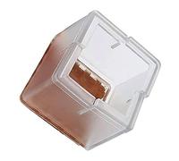 ANCLLO 12 pcs Rectangle Chaise Jambe Caps Transparent Transparent Table En Silicone Meubles Jambe Pieds Conseils Couvre Bois Protecteurs De Sol Tapis De Feutre Prévenir Les Rayures (Grand)