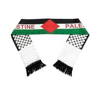 ANCLLO 2 PCS Écharpe de drapeau de Palestine, châle à motif de drapeau national palestinien en satin, keffieh musulman arabe double face, cadeau de soutien à la Palestine