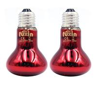 ANCLLO 2 pièces Ampoules chauffantes pour Reptiles, Lampe chauffante Infrarouge Durable Ampoule chauffante Rouge pour Animaux de Compagnie pour Reptile et Tortue lézard amphibie 220-230V (75 W)