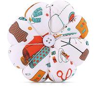 ANCLLO 2 pièces coussin d'épingle de poignet, outil d'artisanat bricolage coussins d'épingle de bande de poignet bracelet mignon coussin d'épingle avec ceinture de poignet élastique (# 2)
