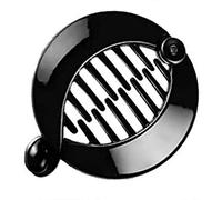 ANCLLO 2 pièces pince banane peigne à cheveux ronde filles support pour queue de cheval emboîtement peignes banane pour Volume cheveux épais (Le noir)