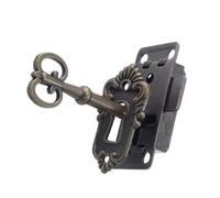 ANCLLO 3set? Ensembles de serrures de Porte d'armoire Antiques, serrures d'armoire Vintage avec clés pour armoires, tiroirs, armoires