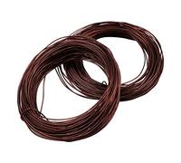 ANCLLO 4pcs X 10M Bonsai Care Tool Tree Training Wire 1.0mm Plant Craft Wire Fil d'aluminium Tissage artisanal, pour tenir des branches de bonsaï (Chaque rouleau 10M, Marron)