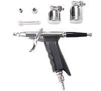 ANCLLO Aérographe double action déclencheur aérographe kit art aérographe pour modélisme peinture hobby ongles tatouage maquillage décoration de gâteau