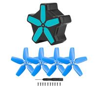 ANCLLO Avata Hélice FPV Couleur Remplacement 2 Paires Hélice et Boîte de Rangement Bundle Lames Prop pour DJI AVATA Drone Accessoires (Bleu)