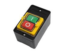 ANCLLO Bouton poussoir de démarrage et d'arrêt du moteur avec surface étanche et anti-poussière KAO-10KH 10 A AC 220/380 V