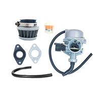 ANCLLO Carburateur Moto PZ19 avec Filtre à air Filtre à Carburant Remplacement de Bougie d'allumage pour 50cc 70cc 90cc 110cc 125cc Chinois ATV go Kart cyclomoteurs Scooter
