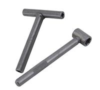 ANCLLO Clé de réparation pour valve de moteur de moto et scooter - Clé à molette carrée à trou hexagonal