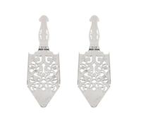 ANCLLO Ensemble de 2 cuillères à Absinthe, cuillères à Cocktail en Acier Inoxydable, Filtre Anti-Goutte Gothique