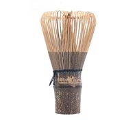 ANCLLO Fouet en bambou noir Chasen Matcha Outil de cérémonie du thé japonais 75-80 dents