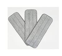 ANCLLO Housse de Nettoyage Remplacement, Lot de 3 serpillères de rechange en microfibre lavables et réutilisables/Nettoyeur Vapeur, pour serpillère sur sols secs ou mouillés/Balai/Plat