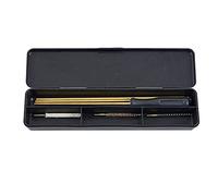 ANCLLO Kit de Brosse de Nettoyage avec boîte en Plastique pour Carabine à air comprimé à Tige en Laiton .177 .22 .243