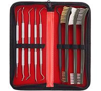 ANCLLO Kit de nettoyage universel ensemble de sélection pour tous les pistolets à double extrémité Nylon laiton acier brosse métal Ploymer pics ensemble avec étui