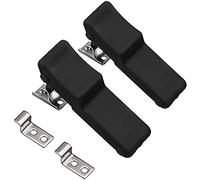 ANCLLO Loquet de tiroir en caoutchouc souple noir avec support dissimulé pour glacière, boîte de rangement