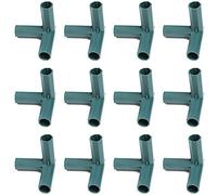 ANCLLO Lot de 10 connecteurs 3 voies en PVC 16 mm pour serre et meubles