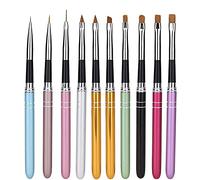 ANCLLO Lot de 10 pinceaux pour nail art