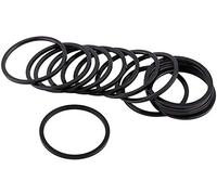 ANCLLO Lot de 10 rondelles de pédalier de vélo en alliage d'aluminium durable de 2 mm Noir