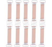 ANCLLO Lot de 10 sangles de transport en caoutchouc avec boucles en métal, 16 à 27 cm, original 16 cm, traction à 27 cm, caoutchouc synthétique, pour moto