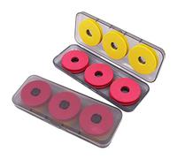 ANCLLO Lot de 12 bobines de Mousse de pêche pour Ligne de pêche, moulinets en Mousse emballés dans Une boîte en Plastique, principalement utilisés pour Ranger Les Lignes de pêche et Les Accessoires