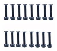 ANCLLO Lot de 16 vis de rechange pour skateboard et longboard - 35 mm - Noir