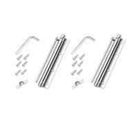 ANCLLO Lot de 2 Ferme-Portes automatiques à Ressort en Acier Inoxydable, Ressort réglable, charnière silencieuse, Ferme-Porte Invisible Anti-pincement pour la Maison