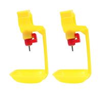 ANCLLO Lot de 2 grands pots d'eau à remplissage automatique pour volaille et système d'arrosage automatique pour poules, canards, oies, dindes, etc