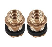 ANCLLO Lot de 2 réservoirs d'eau pour réservoirs d'eau avec raccord à vis pour Baril d'eau avec Filetage mâle 3/4" x Filetage Interne 1/2" pour robinets