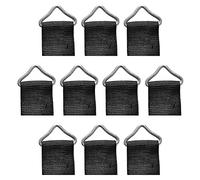 ANCLLO Lot de 20 anneaux de saut en fer avec boucle triangulaire pour trampoline, bricolage, sacs, serviettes suspendues, salle de bain, cuisine (26 mm)