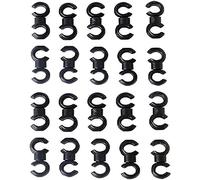 ANCLLO Lot de 20 Crochets rotatifs en S pour câble de Changement de Vitesse, Support de Fixation, Guide de Fixation pour vélo, VTT, câble de Frein, boîtier de Fixation Support Guide Vélo VTT(Noir)