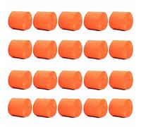 ANCLLO Lot de 20 rouleaux de papier crépon à suspendre pour décoration de fête d'anniversaire, mariage et festival Orange 3,5 cm x 10 m