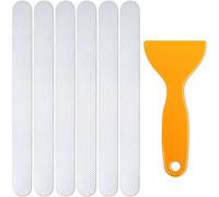 ANCLLO Lot de 24 autocollants antidérapants pour baignoire - Avec racloir - Pour salle de bain, piscines, escaliers, échelles
