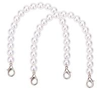 ANCLLO Lot de 3 ChaîNes De Rechange De Sac Perle Perle Courte PoignéE,Sac à Main Pour Femme,ChaîNe à BandoulièRe,Sac à BandoulièRe,Sac à BandoulièRe,ChaîNe De Ceinture à Main - 32 cm