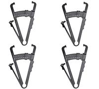 ANCLLO Lot de 4 compas de graisse corporelle et mètre ruban, testeur de graisse noir pour la réduction de la graisse, la perte de poids, le fitness, l'analyseur et mesure précise de l'IMC