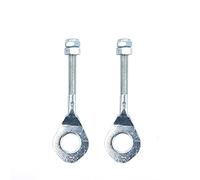 ANCLLO Lot de 5 paires de tendeurs de chaîne en acier à filetage long pour axes de 12 mm sur 110 cc 125 cc