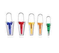 ANCLLO Lot de 5 rubans à biais pour machine à coudre - 5 tailles : 6 mm, 9 mm, 12 mm, 18 mm, 25 mm